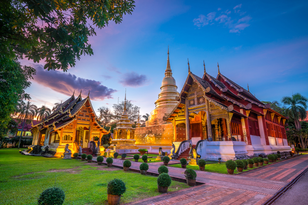 Świątynie Starego Miasta w Chiang Mai, etap trasy na północy Tajlandii