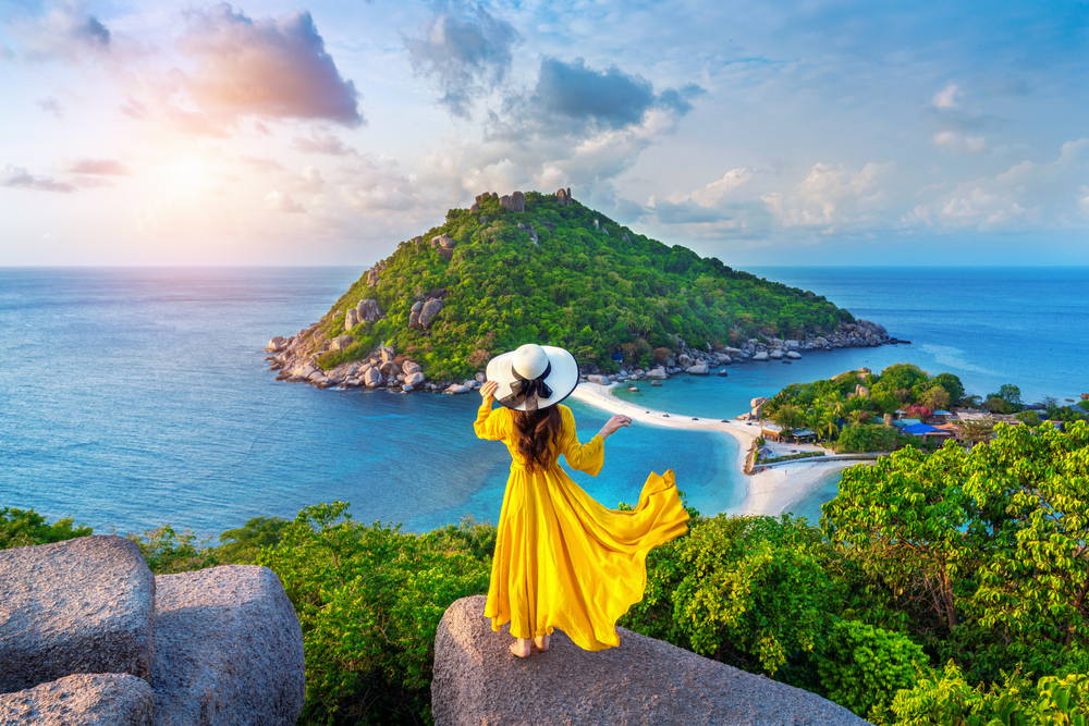 Punkt widokowy na wyspie Koh Nang Yuan koło Koh Samui