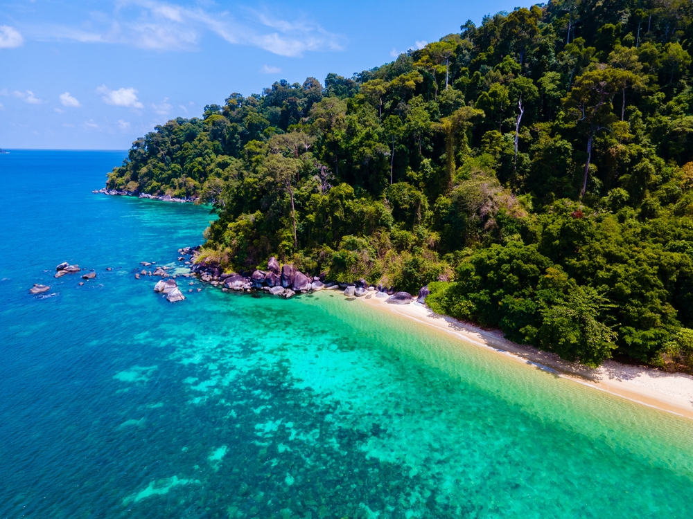 Wyspa Koh Adang widziana z Koh Lipe