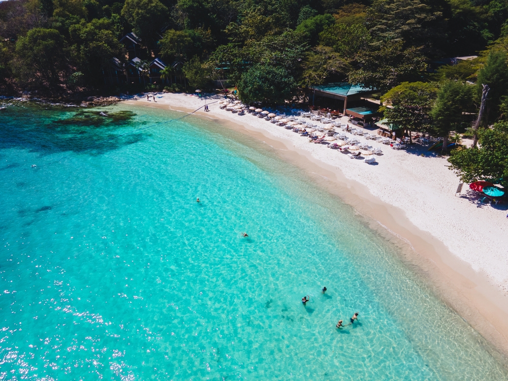 Zatoki Koh Samet z lotu ptaka