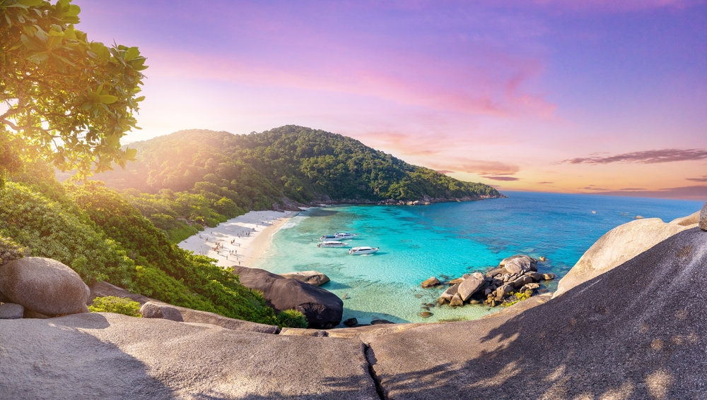 Panorama Wysp Similan na Morzu Andamańskim