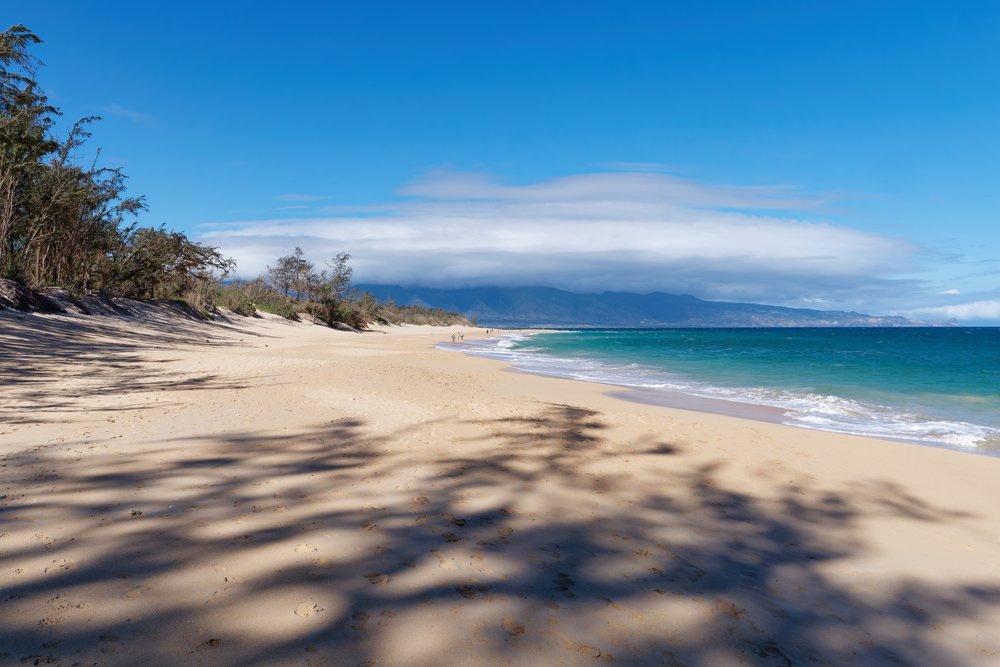 Big Beach w parku stanowym Mākena na Maui